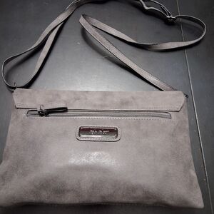 Nicole Miller Sage Green Crossbody Bag   10"×7"